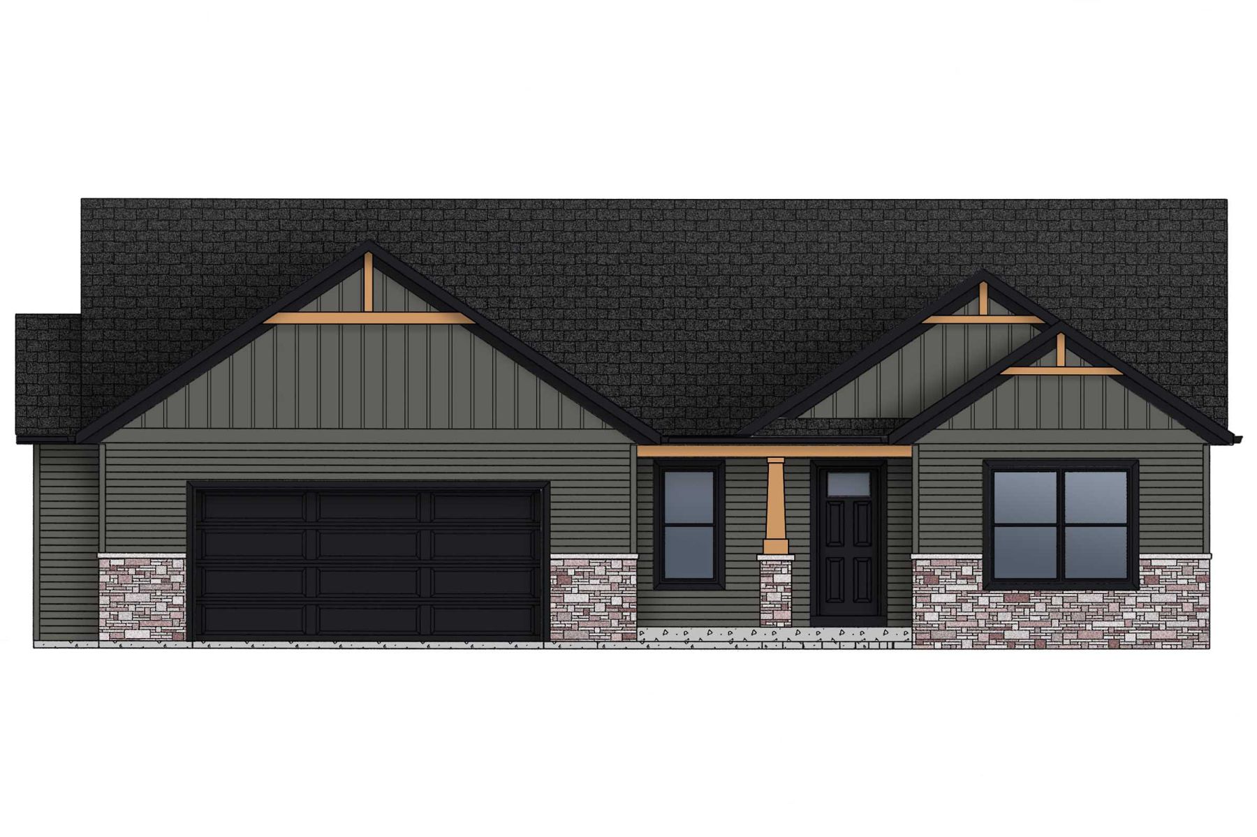 New construction 1,508 square foot home available for sale in New Paris, IN