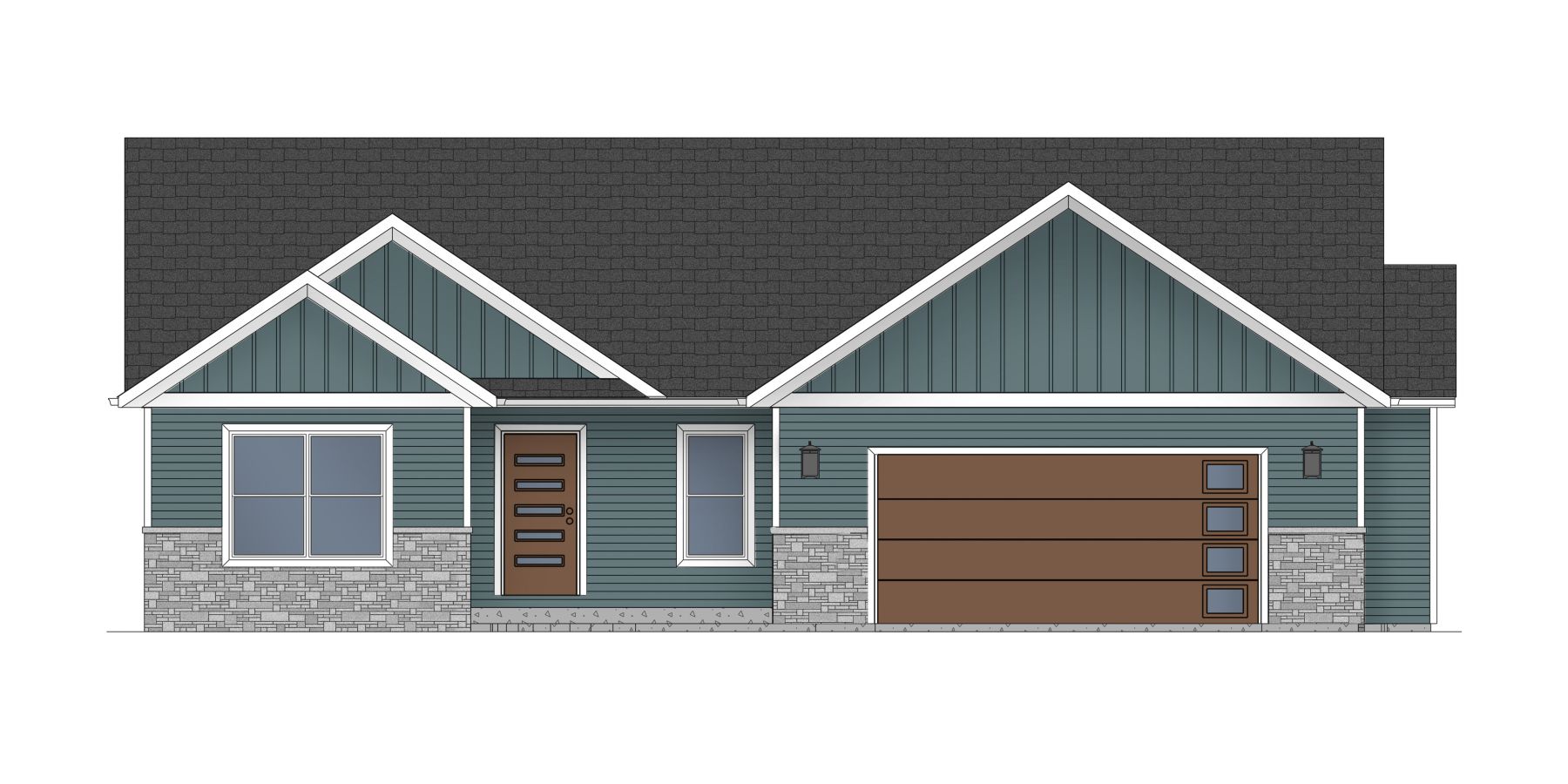 New construction 1,508 square foot home available for sale in Milford, IN